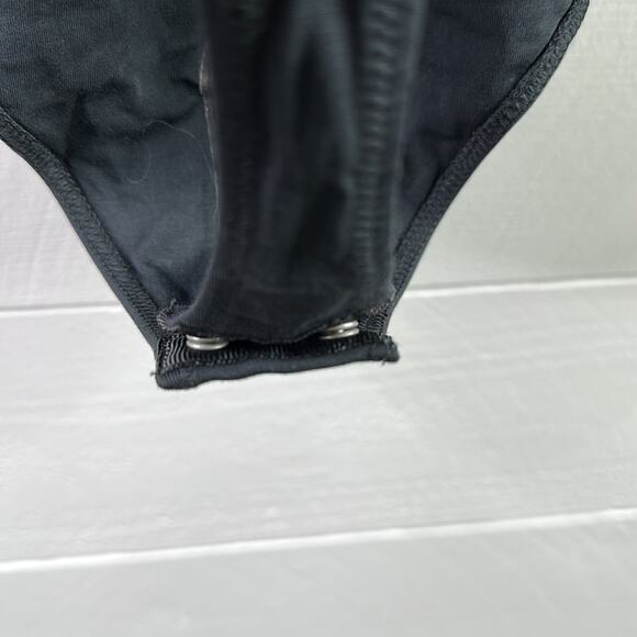 EVERLANE Black The Long Sleeve V Neck Thong Bodysuit Size Small‎ - Picture 6 of 13